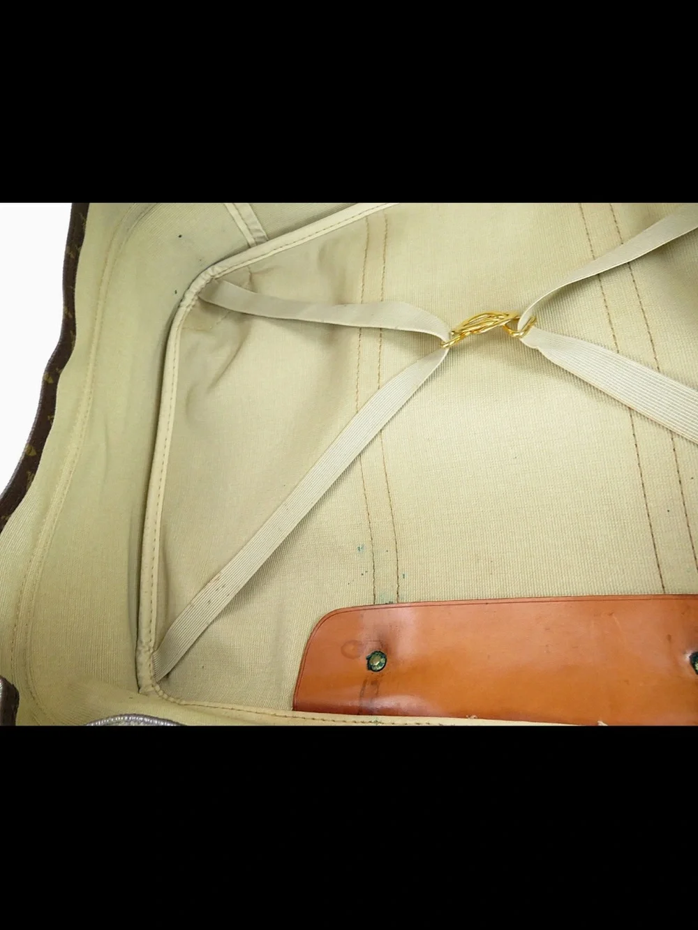 Louis Vuitton Brown Monogram Canvas Briefcase with Tan Trim